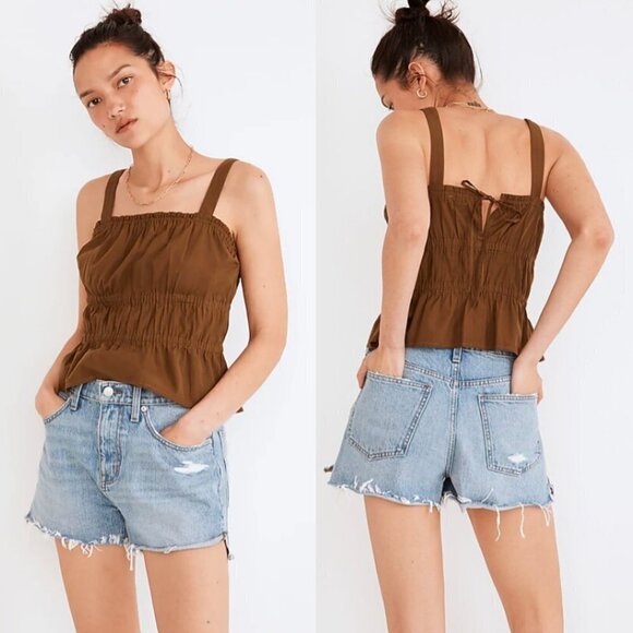 🦋 MADEWELL Relaxed Denim Shorts in Madera Wash: Side-Slit Edition Size 29 - Picture 1 of 5